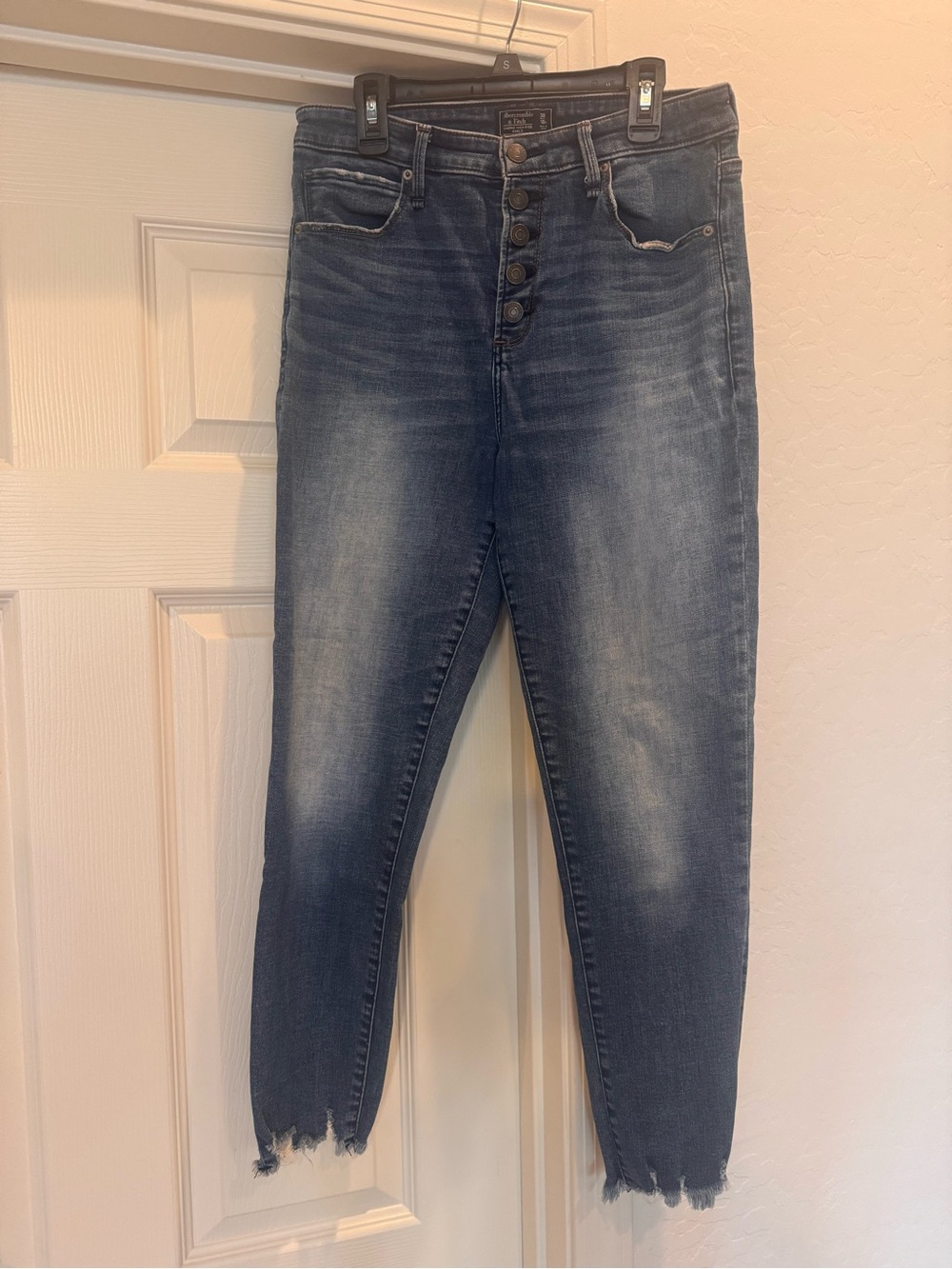 Abercrombie & Fitch Simone Jeans Womens Size 10 Blue High Rise Ankle Denim